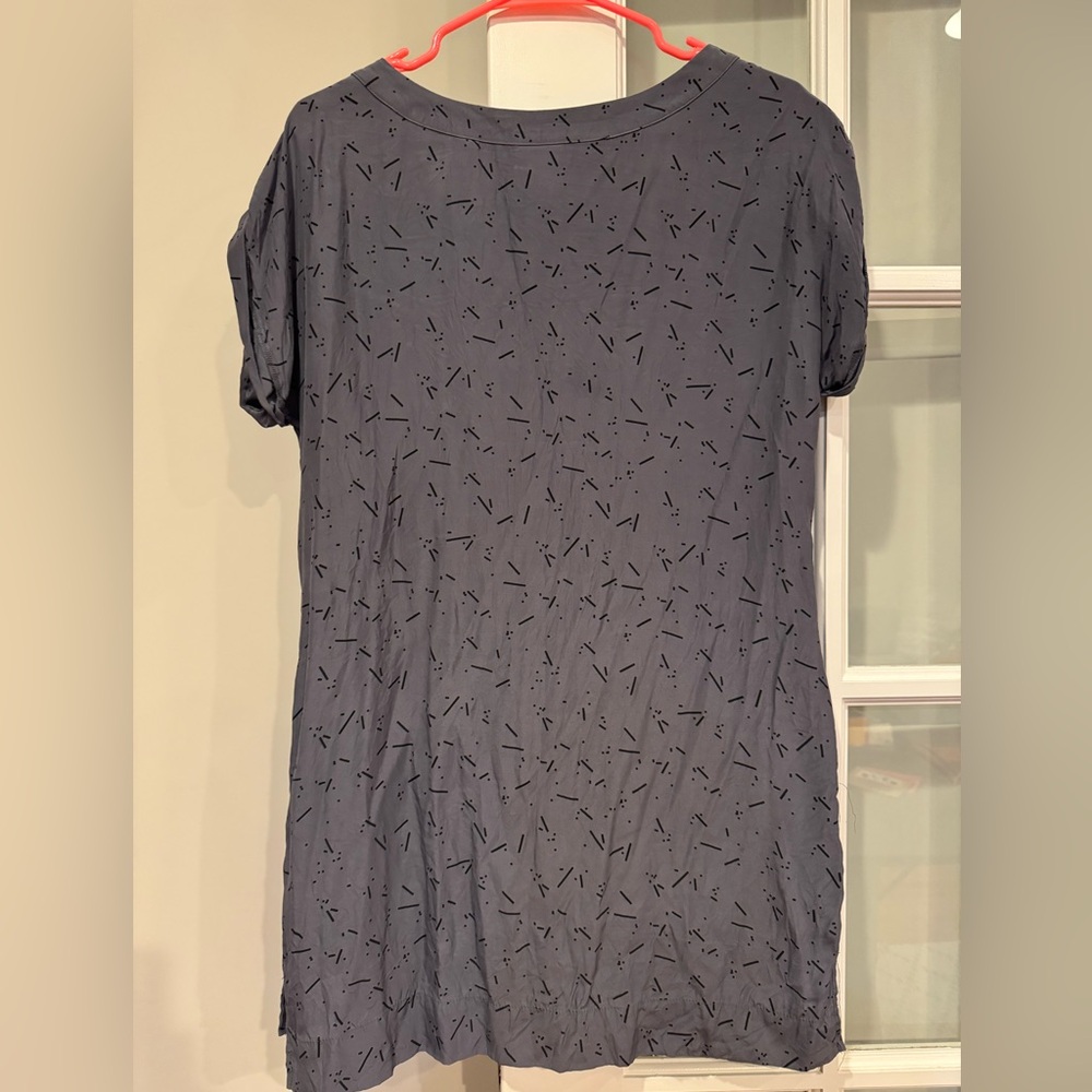 100% silk t-shirt dress with pockets